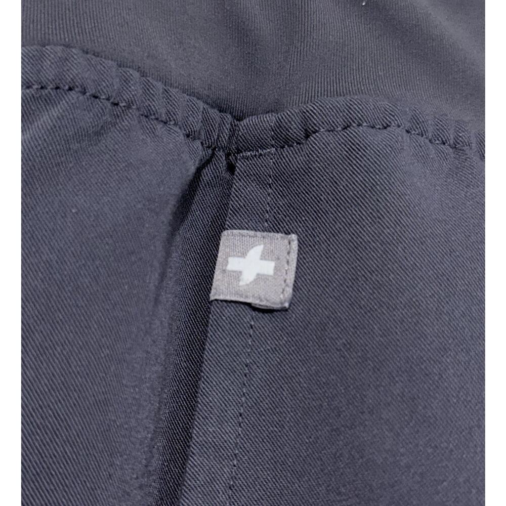 FIGS Zamora Jogger Scrub Pant Women S Gray Pocket Drawstring Elastic Waist Logo - Picture 7 of 15